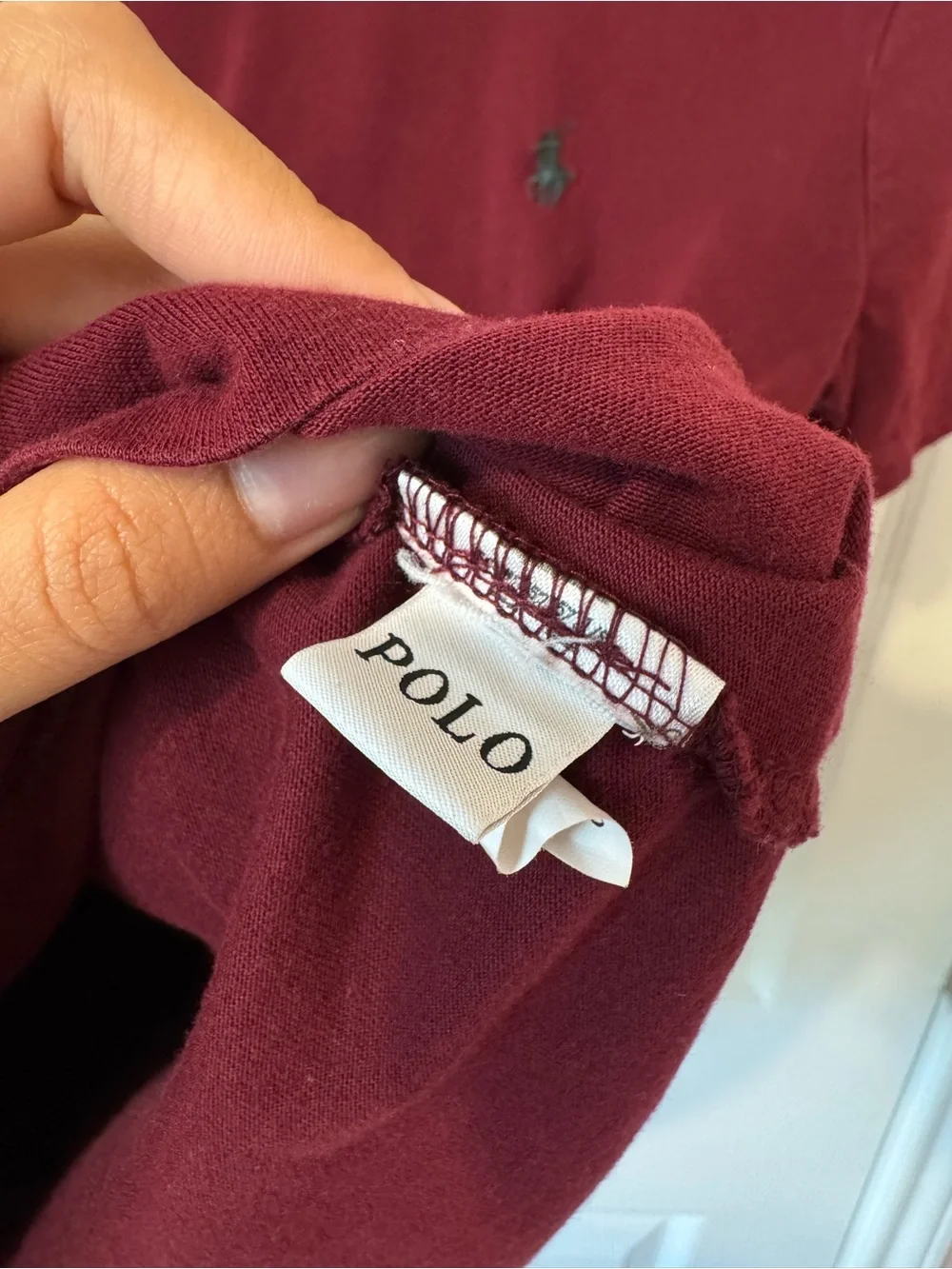 Polo by Ralph Lauren Men's Crew Neck T-Shirt in Burgundy